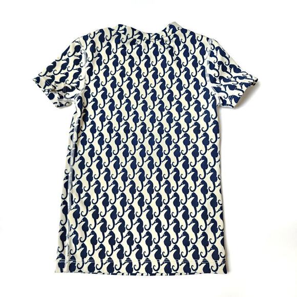 Crewcuts 4/5 Seahorse Rash Guard Top J. Crew 4T 5T Swimsuit - Picture 2 of 4